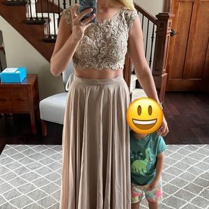 JJs house taupe bridesmaid dress brand new